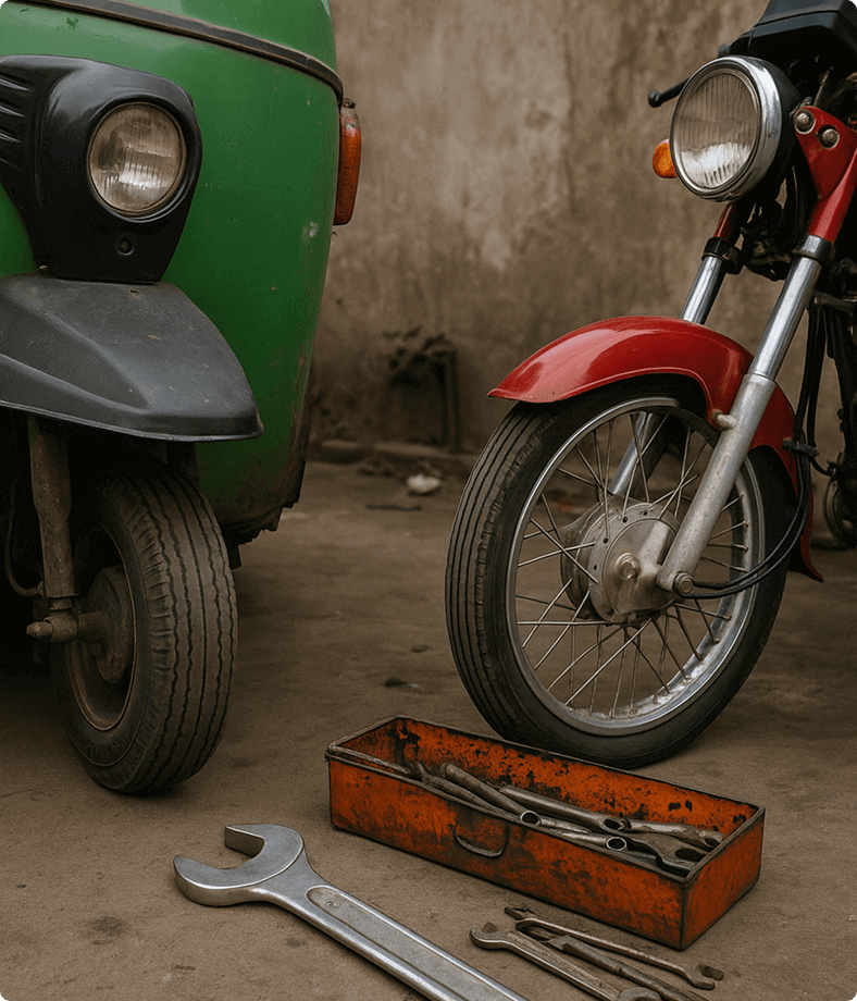 Repair Your Rickshaw or Bike